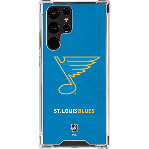 NHL St. Louis Blues Distressed Galaxy S24 Ultra Clear Case